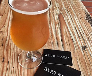 a basic gift card with a beer 